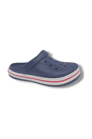 Zerhan Cflex 22233 Unisex Lacivert Kırmızı Beyaz Sabo Terlik Sandalet Lacivert