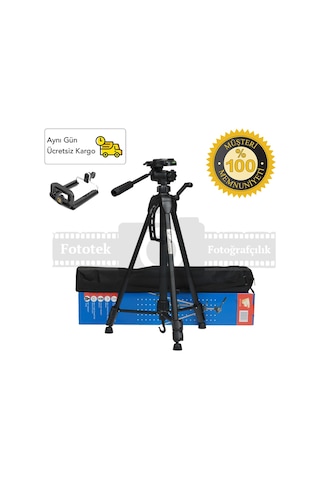 Fototek 135Cm Pro Plus 3512 Tripod Dslr Cep Telefonu Fototek 135Cm Pro Plus 3512 Tripod Dslr Cep Telefonu