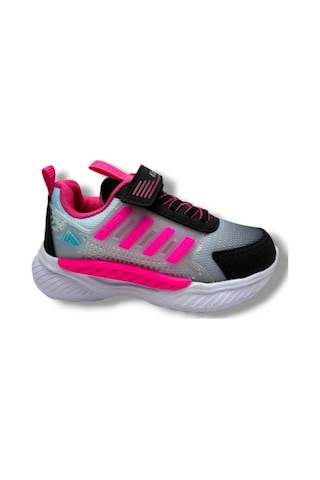 Ndrops 023-26 Anorak Anatomik Kız Çocuk Sneaker Siyah Fuşya 26-30 Siyah
