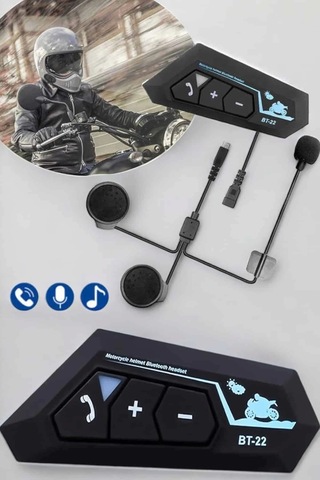 Buğz Kask Kulaklık Bluetooth Motosiklet Kulaklık Intercom Su Geçirmez