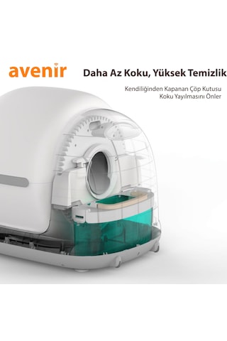 Avenir Av-cb02w Otomatik Akıllı Kedi Tuvaleti App Kontrol + Paspas