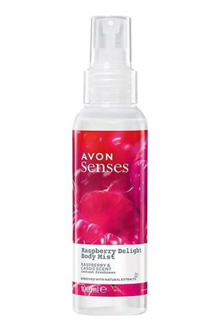 Avon Senses Raspberry Delight Frambuaz ve Siyah Frenk Üzüm Kokulu Vücut Spreyi 100 ML