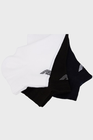 Emporio Armani Erkek Çorap Em000550 Af14446 M0091 Mavi-siyah-beyaz Mavi-siyah-beyaz