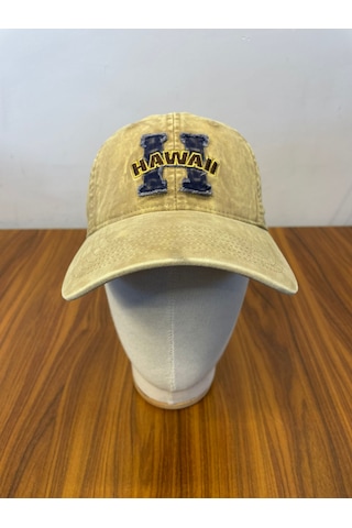 Hamze Vintage Yıkamalı Eskitme Model İthal Nakışlı Unisex Cap Şapka Bej
