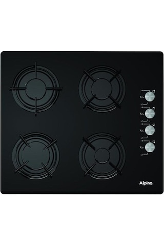 Alpina Statik Cam Ankastre 3'lü Set Siyah