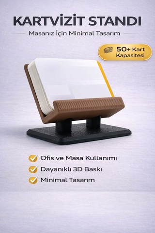Masaüstü Kartvizitlik Modern Tasarım Kartvizit Standı