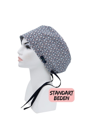 Standart Beden Minik Yıldızlar Cerrahi Bone Doktor Hemşire Sağlıkçı Hastane Bonesi Renkli