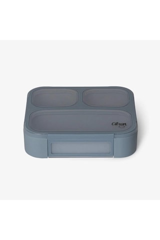 Citron Çatal Ve Kaşıklı Bento Beslenme Kutusu Seti - Dusty Blue