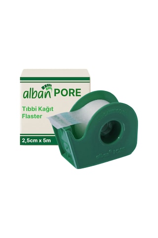 Kağıt Flaster 2,5cmx5m, 10 Kutulu Set, Medikal Pore Cerrahi Bant