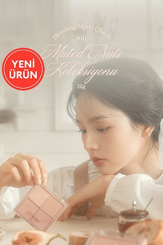 Dasique Karıştırılabilir Renk Tonlarına Sahip 4 Lü Allık Paleti Blending Mood Cheek 10 Muted Nuts 10 Muted Nuts