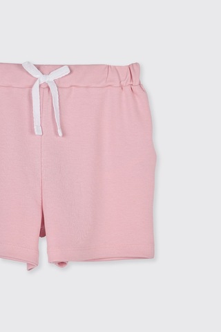 Panço Kız Çocuk Kiraz Baskılı Pembe Pijama Takımı