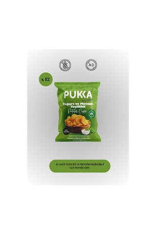 12'li Yoğurtlu Mevsim Yeşillikli Glutensiz Cips Paketi