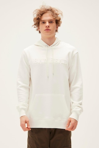 Bad Bear Pucker Bear Hoodie Erkek Sweatshirt-6421 Off-white Kırık Beyaz