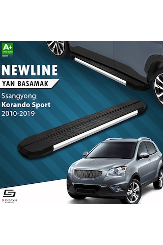 S-dizayn Ssangyong Korando Sport Newline Krom Yan Basamak 203 Cm 2010-2019 A+ Kalite