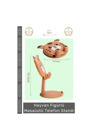 Telefonstandı Sevimli Hayvan Tasarım Ergonomik Katlanabilir Tablet Figürlü Masaüstü Telefon Standı