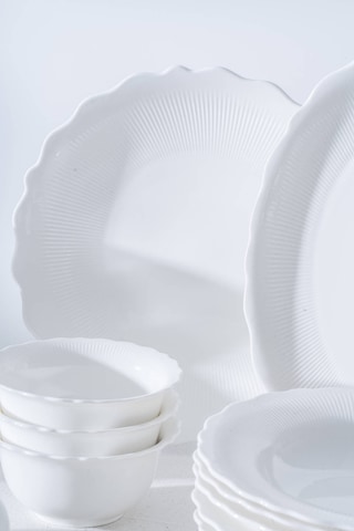 Acar Herlant 6 Kişilik 29 Parça Yemek Takımı Beyaz
