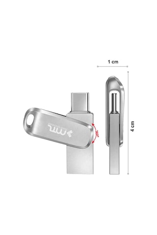 64 Gb Type-c Usb Flash Bellek Otg 3.0 Hızlı Okuma Metal Kasa Telefon Tablet Uyumlu