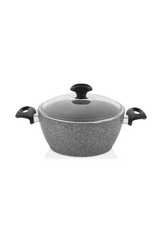 Falez Cost 24 Cm Granit Derin Gri Tencere Gri