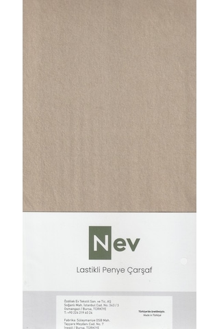 Nev Penye Çarşaf Fitted Bej 120x200+30