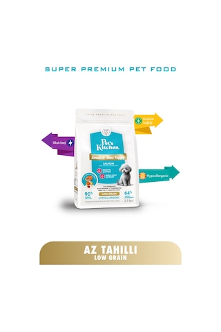 Pet's Kitchen Yavru Köpek Maması Somonlu 2,5 Kg
