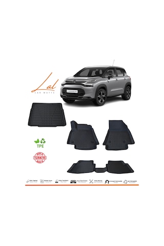 Citroen C3 Aircross 3d Havuzlu Paspas Alt Kademe Bagaj Havuzu