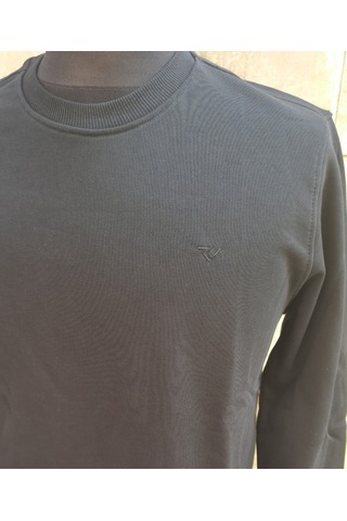 Raymons O Yaka Şardonsuz Sweatshırt Siyah