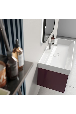 Turkuaz Seramik Cerastyle Sharp Dolap Uyumlu Lavabo 100 x 48 CM
