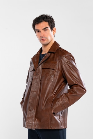 Tamer Tanca Erkek Hakiki Deri Fındık Deri Mont 415 Tnc-331 Erk Derı Mont Sk25/26 Fındık Dr Fındık