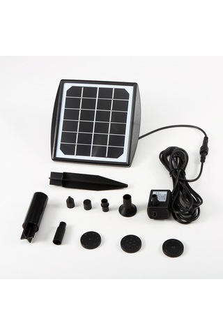 Yaozixa Güneş Enerjili 4 Fişli Fonten, Otomatik Başlangıç, 6v/2w, Kuş Havuzu/akvaryum/small Havuz, Su Döngüsü Ve Dekorasyon