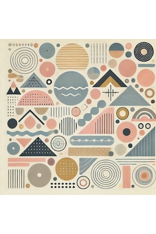 İskandinav Soyut Tablo Set Çerçevesiz 50x50cm Pvc Tablo 4'lü Set 020 Her Bir Tablo 50x50cm Büyüklüğündedir.