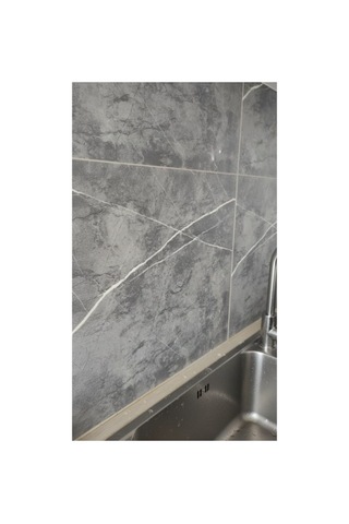 Mutfak Banyo Kaplama 30x30 Antrasit Mermer Desenli Duvar Sticker Kolay Uygulama Alışveriş Hobi