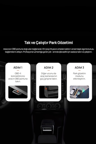 70mai Obd-ıı Park Gözetim Kablosu Tüm Type-c Kameralar İle Uyumlu