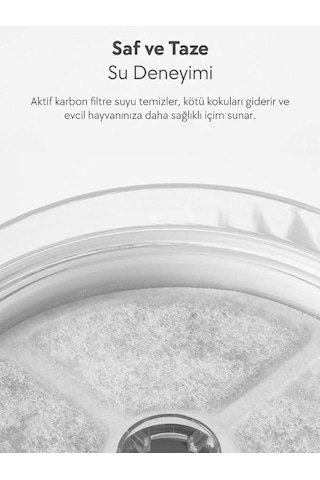 Dogness D09 Akıllı Otomatik Su Pınarı 2.2 L Beyaz - Evcil Dostlar İçin Taze Ve Sağlıklı Su