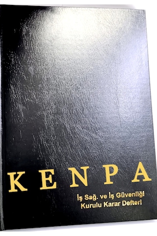 İş Sağlığı Ve Güvenliğine Tespit Öneri Defteri Ciltli Numaralı