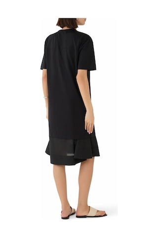 3.1 Phillip Lim Etekli Oversize Tişört Kombo Elbise Rahat Ve Şık Kadın Elbisesi Siyah