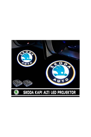 Skoda Kapı Altı Led Aydınlatma Araç Logolu Skoda Kapı Altı Led Aydınlatma Araç Logolu