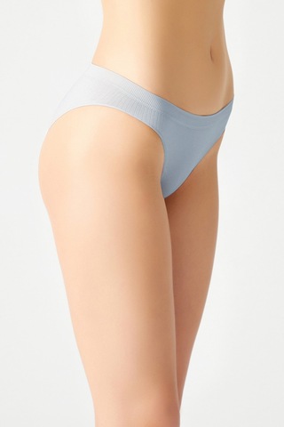 Los Ojos Mavi Fitilli Seamless Klasik Külot Ribbed Classic Mavi