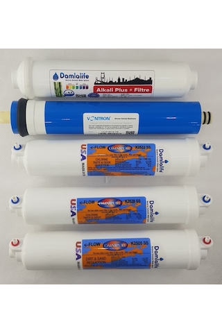Omnipure Filtre  Vontron Membran ve Alkali Plus Filtre
