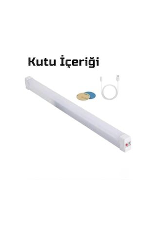 Nishev Usb Şarjlı 3 Modlu Mıknatıslı Otel-yurt-ev-kamp Feneri Led Şarjlı Işıldak 15 W 52 Cm