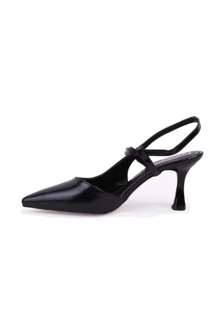 Dagoster Dza07-1296047 Siyah 8 Cm İnce Topuklu Klasik Kadın Ayakkabı