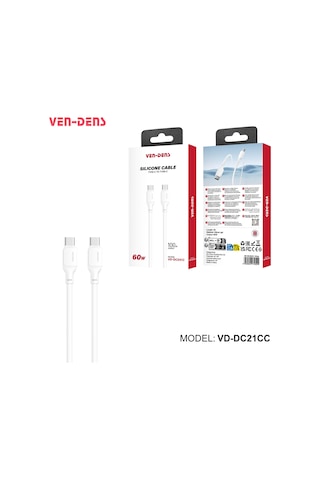 Ven-dens Vd-dc21cc-usb-c Premium Type-c Hızlı Şarj Kablosu 60w