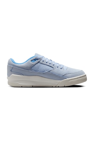 Nike Air Jordan Fligt Court Leather Womens Sneaker Hakiki Deri Kadın Günlük Spor Ayakkabı Mavi Mavi