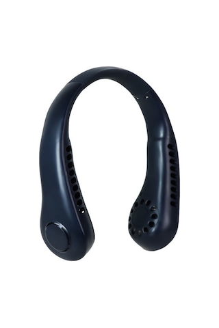 Taşınabilir Boyun Fanı - Mini Sessiz Elektrikli Fan L21 Koyu Mavi,