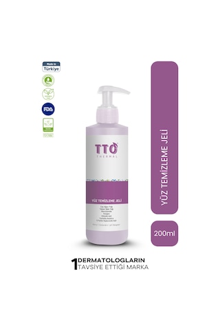 Tto Yüz Temizleme Jeli 200 Ml Normal Akneli Rozalı Ciltler Için Arındırıcı