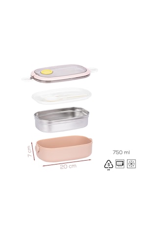 Posima 3114 Stainless Steel Vakumlu Lunch Box Sefer Tası  Pembe