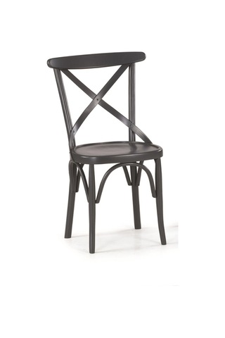 Gazzini Thonet Ahşap Sandalye Antrasit