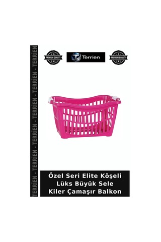 Özel Seri Elite Köşeli Lüks Büyük Sele Kiler Çamaşır Balkon Çok Renkli