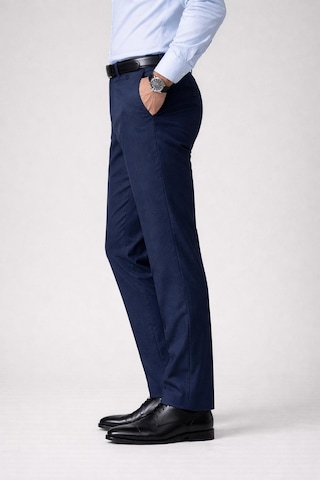 Classics Men Caserta Klasik Fit Likralı Erkek Kanvas Pantolon - 7516 Lacivert