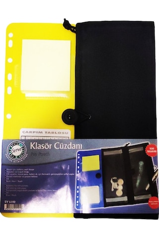 Serve Sv6100 Sarı Klasör Cüzdanı Çok Renkli