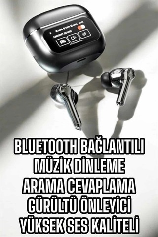 Mey İthalat Bluetooth Kulaklık Kablosuz Ekranlı Anc/enc Destekli Dokunmatik Diğer